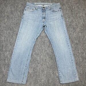 Southern Tide Vintage Blue Jeans Men Size 36x32 Straight Classic Fit Light Wash